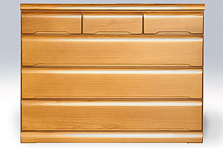 120LC無垢材使用チェスト蓮（NA）【諸富家具】：C173-005