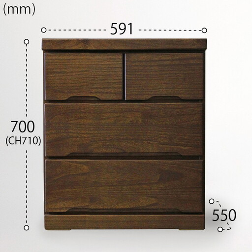 60-3LCD奥深 押入れ収納(BR)[諸富家具]:B085-008