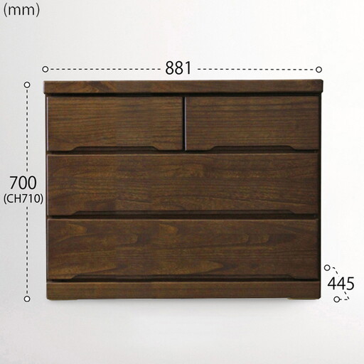 90-3LC収納家具（BR）【諸富家具】：C113-010