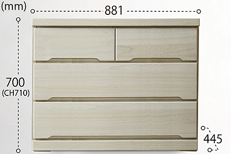 90-3LC収納家具（白）【諸富家具】：C113-014