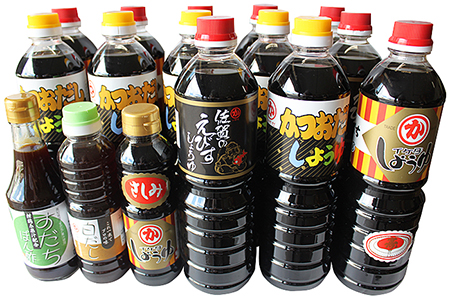 佐賀の美味しい醬油と調味料のセット:B385-003