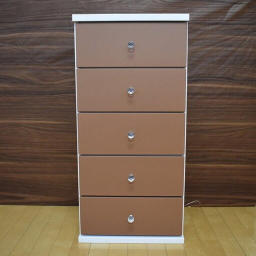 43.5チェストキャンディ5段（全6色）【諸富家具】：B700-002