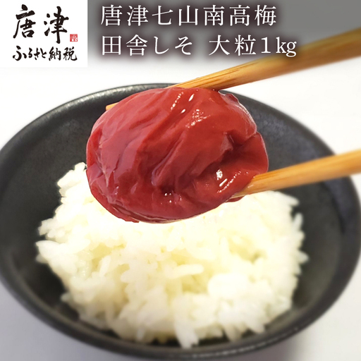 唐津七山 南高梅大粒しそ味 500g×2(合計1kg)「irodoriからつ四季の返礼品」山間から湧き出る澄んだ水をふんだんに含んだ土壌で栽培