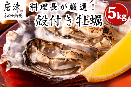 『先行予約』【令和7年1月10日から発送】いろは島の料理長が厳選！唐津産 牡蠣5kg ナイフ 軍手付 (加熱用)殻付き かき カキ 殻付き牡蠣 養殖 まがき 貝 海鮮 シーフード