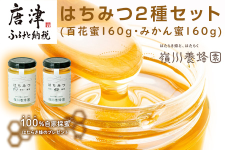 唐津産はちみつ2種セット(百花蜜160g・みかん蜜160g) 純粋はちみつ 蜂蜜 ハチミツ スイーツ ギフト