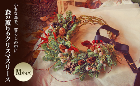 リース 森の薫りのクリスマスリース Mサイズ インテリア