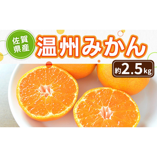みかん 佐賀県産 温州みかん 約2.5kg 果物 フルーツ ミカン デザート ※配送不可:離島