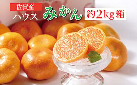 ハウスみかん 佐賀産 約2kg 箱 _b-374