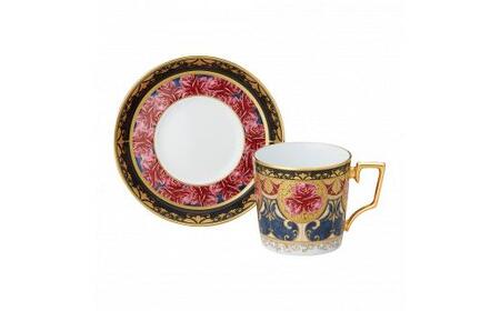 オマージュ コレクションコーヒー碗皿(色絵薔薇文)