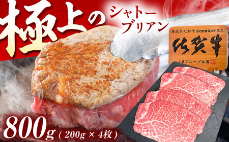 佐賀牛 シャトーブリアン 800g(200g×4枚)