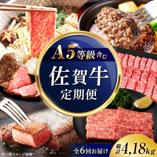 [6回定期便]佐賀牛プレミアム定期便(寄附金額 20万円コース)/ナチュラルフーズ