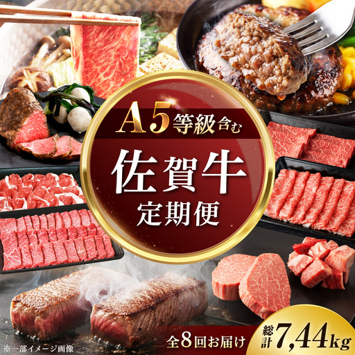 [8回定期便]佐賀牛プレミアム定期便(寄附金額 50万円コース)/ナチュラルフーズ