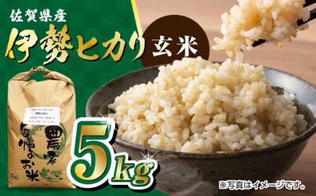 栽培期間中農薬不使用 令和6年産 新米 佐賀県産 伊勢ヒカリ(イセヒカリ) 玄米 5kg /鶴ノ原北川農園 [UDL003] 米 お米 こめ 玄米 ブランド米