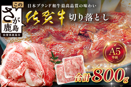 [訳あり]佐賀牛 切り落とし 800g 牛肉 切り落とし肉 ブランド牛 訳アリ
