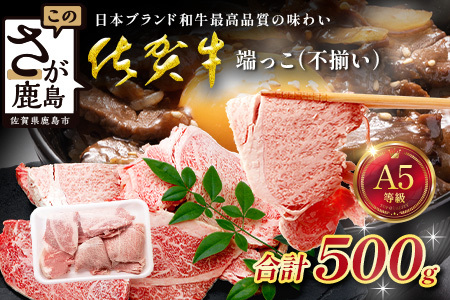 訳あり 佐賀牛 端っこ(不揃い) 切り落とし 切れ端 500g 牛肉 ブランド牛