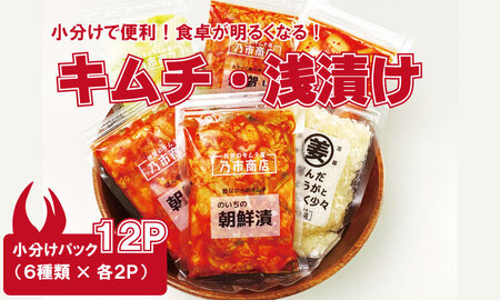 スタンドパックキムチ&浅漬けセット(6種類×2袋)