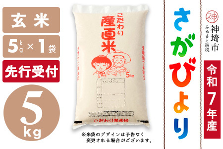 【令和7年産 新米先行受付】さがびより 玄米 5kg【さがびより 玄米 5kg お米 おいしい ランキング 人気 国産 佐賀県産 ブランド 地元農家】(H061700)