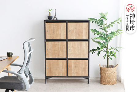 [東馬家具]タナスロッカー 6P(H060697)