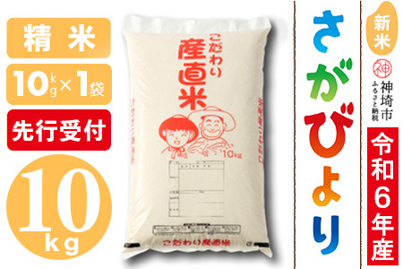 [令和6年産 新米先行受付]さがびより 精米 10kg[米 10kg お米 コメ おいしい ランキング 人気 国産 ブランド 地元農家] (H061269)