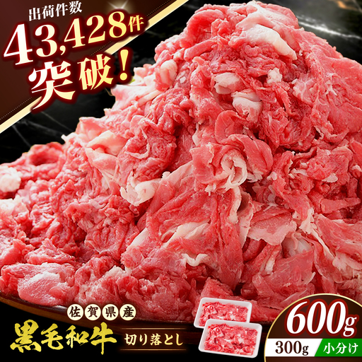 佐賀産和牛 切り落とし 600g(300g×2P) 吉野ヶ里町/石丸食肉産業