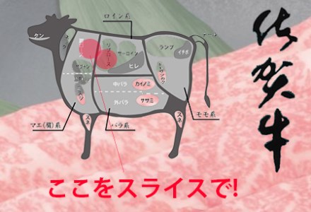 佐賀牛霜降りスライス 600g[フルーム]