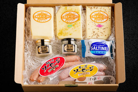 チーズ、バター、ソーセージギフトセット [ふるさと納税 人気 おすすめ ランキング チーズ ソーセージ バター チェダーチーズ ゴーダチーズ スモークソーセージ チーズソーセージ 北海道 鹿追町 送料無料]