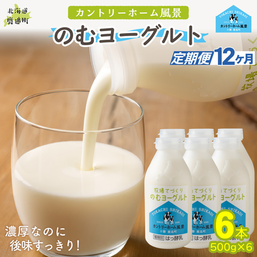 【定期12ヶ月】のむヨーグルト 500g ×6 SKB050