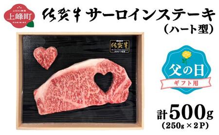 【佐賀牛】肉の王様☆サーロインステーキ 500g (約250g×2枚）