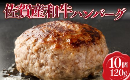 【佐賀産和牛】ハンバーグ120g×10個 D-607