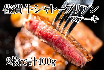 幻の部位!佐賀牛シャトーブリアンステーキ400g(2枚で400g)