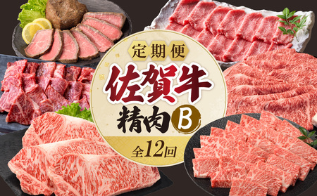 上場食肉・精肉定期便B（12回）｜佐賀牛 牛肉 定期便【Z083】