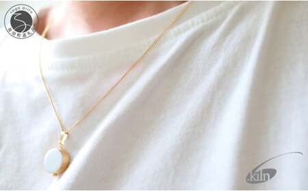 白磁ネックレス【6.kiln】アクセサリー 白磁 有田焼 清六窯 A24-155