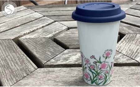 有田焼 Traveling Tumbler / Nadeshiko トラベリングタンブラー 撫子[ 幸楽窯 / YUIKA Lab ]コンビニ コーヒー Mサイズ 食器 器 カップ 花 はな A11-77