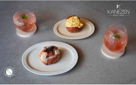 有田焼 リム楕円プレート 18cm 化粧土 / 21.5cm 鉄粉釉 2枚 セット[金善製陶所]食器 プレート 皿 モダン デザイン 陶磁器 おしゃれ ペア 取り皿 ギフト 電子レンジ対応