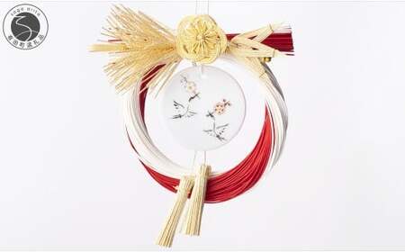 [年内のお届けは12月5日まで!]有田焼 紅白鶴お正月飾り[肥前赤絵窯元 鷹巣] 縁起物 厄除け 鶴