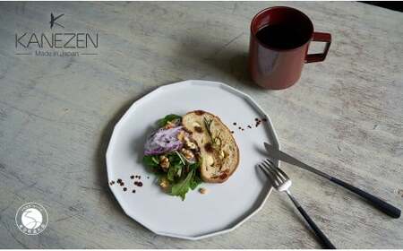 有田焼 23.5cm 十六角プレート 80カットマグ 2点 セット[金善製陶所]プレート マグカップ ワンプレート ギフト お家 おしゃれ カフェ