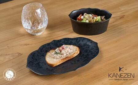 有田焼 桔梗渕 24cm プレート 15cm(H) ボウル 2点セット[金善製陶所]和食器 食器 器 お家カフェ ギフト おしゃれ