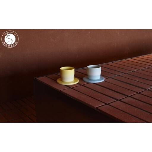 1616/ S&B Espresso Cup & Coaster Light Blue / Light Yellow 2色セット【1616/arita japan】有田焼 ショルテン＆バーイングス デザイン オランダ 食器 器 うつわ カップ エスプレッソカップ パステルカラー ブルー イエロー シンプル シック モダン ギフト A35-703