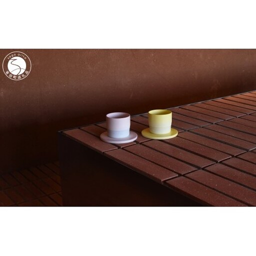 1616/ S&B Espresso Cup & Coaster Light Yellow / Light Pink 2色セット[1616/arita japan]有田焼 ショルテン&バーイングス デザイン オランダ 食器 器 うつわ カップ エスプレッソカップ パステルカラー イエロー ピンク シンプル シック モダン ギフト