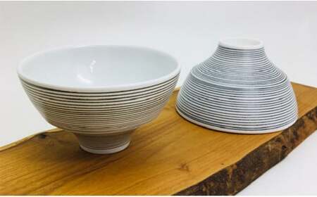 有田焼象嵌（ぞうがん）ちゃわん 茶・黒セット マルコウ陶苑 A14-27