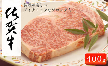 佐賀牛 ロースブロック400g[佐賀牛で贅沢な時間を!]牛肉 黒毛和牛 極上の佐賀牛 厳選 400グラム 25000円 2.5万円 お肉 おにく ギフト プレゼント 贈り物 N25-8