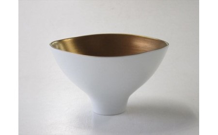 A50-159 ARITA PORCELAIN LAB(アリタポーセリンラボ) ゴールド・三方なぶり鉢