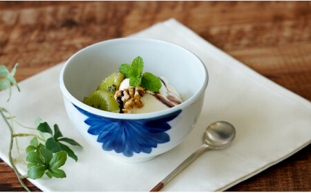 伯父山 菊の馨 カフェオレボウル 有田焼 A11-24