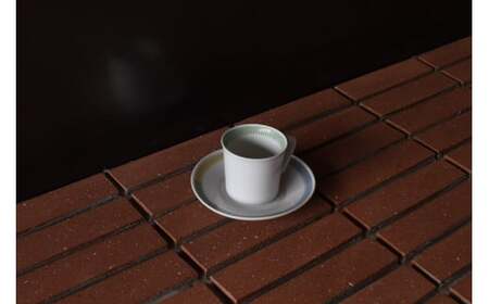 1616/ PC Mug Green & Deep Plate 160 セット 有田焼 器 食器 マグカップ 皿 白 ホワイト プレート
