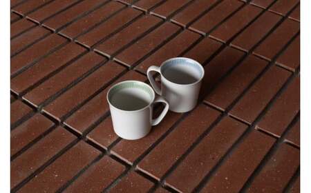 1616/ PC Mug Blue & Green Zbgy1616/arita japanzLc H Jbv }OJbv u[ O[ Vv A30-593