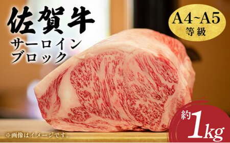 艶さし![A4〜A5]佐賀牛サーロインブロック 約1kg