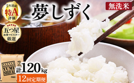 令和7年産【12回定期便】夢しずく 10kg (5kg×2)