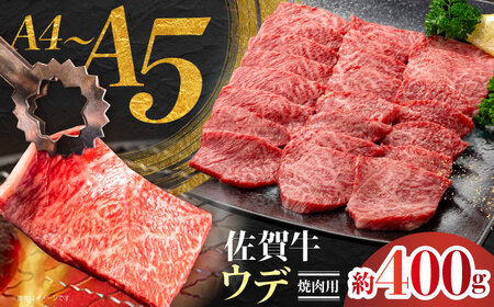 佐賀牛 ウデ焼肉用 約400g [JAさが 杵島支所]