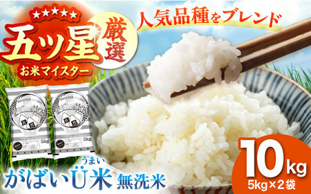 がばいU米（うまい）【無洗米】 10kg（5kg×2袋） 【大塚米穀店】[HBL117]