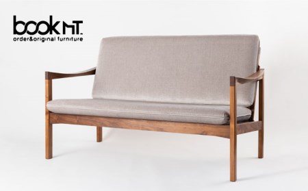 [木と過ごすくつろぎの時間][受注生産]2Pソファ[bookMt.]家具 インテリア 手作り 椅子 ソファ 木製 チェア ウッド